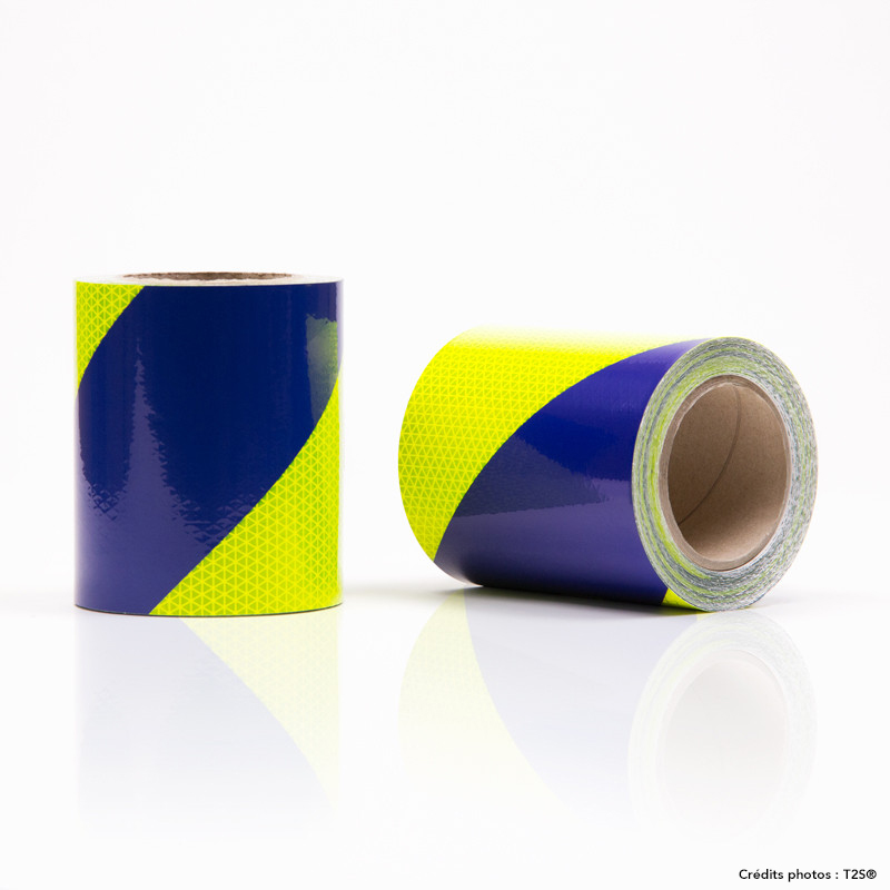 Kits de 2 rouleaux - Bleu/Jaune - Urgence & Gendarmerie - Zebraflex® par T2S®