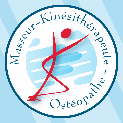Autocollant insigne Masseur Kinésithérapeute et Ostéopathe (CNOMK)