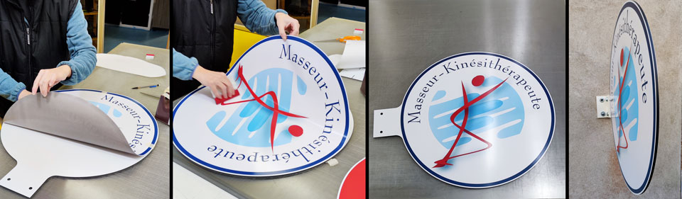 Enseigne double face EkoSign Kin&eacute;sith&eacute;rapeute