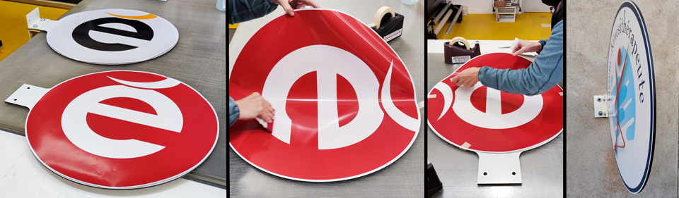 Enseigne double face EkoSign Personnalisable