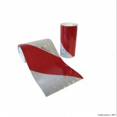 Kit de 2 rouleaux - Rouge/Blanc - Classe 2 Microprismatique