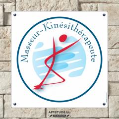 Plaque insigne Masseur-Kinésithérapeute - Aluminium