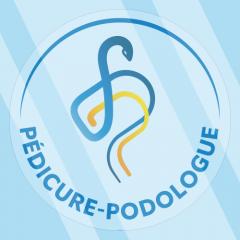 Autocollant insigne Pédicure-Podologue Transparent (ONPP)