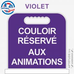 Panneau de piscine "Couloir réservé aux animations"