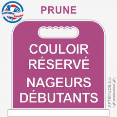 Panneau de piscine "Couloir réservé Nageurs débutants"