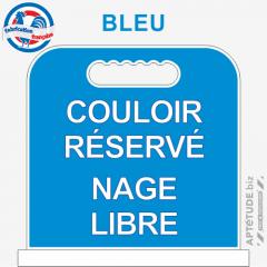 Panneau de piscine "Couloir réservé Nage libre"