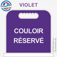 Panneau de piscine "Couloir réservé"