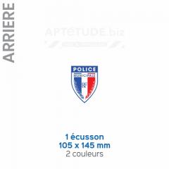 Sérigraphie Police Municipale - Ecusson Arrière - VL