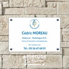 Plaque professionnelle P&eacute;dicure-Podologue - Dilite&reg;