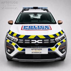Kit S&eacute;rigraphie Police Municipale Complet + Jaune/Bleu