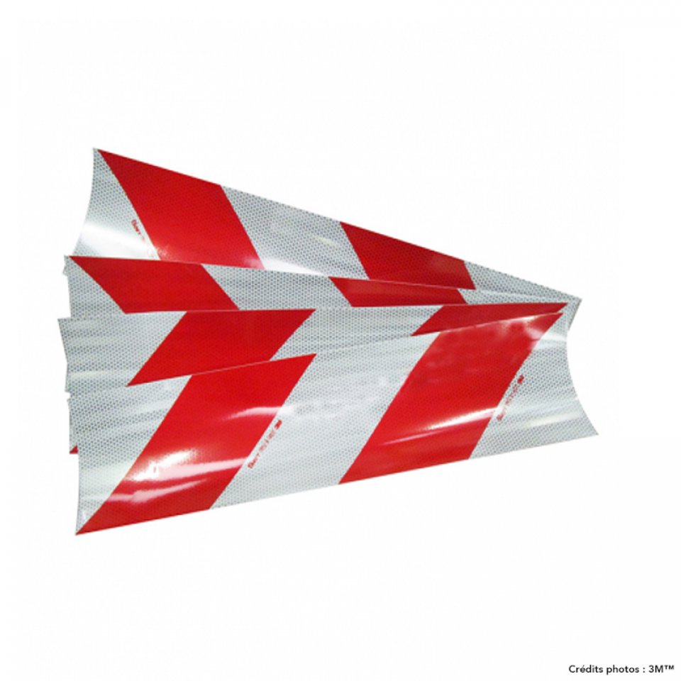 Sachet de bandes rétroréfléchissantes - Blanc/Rouge - Classe 2 (3M)