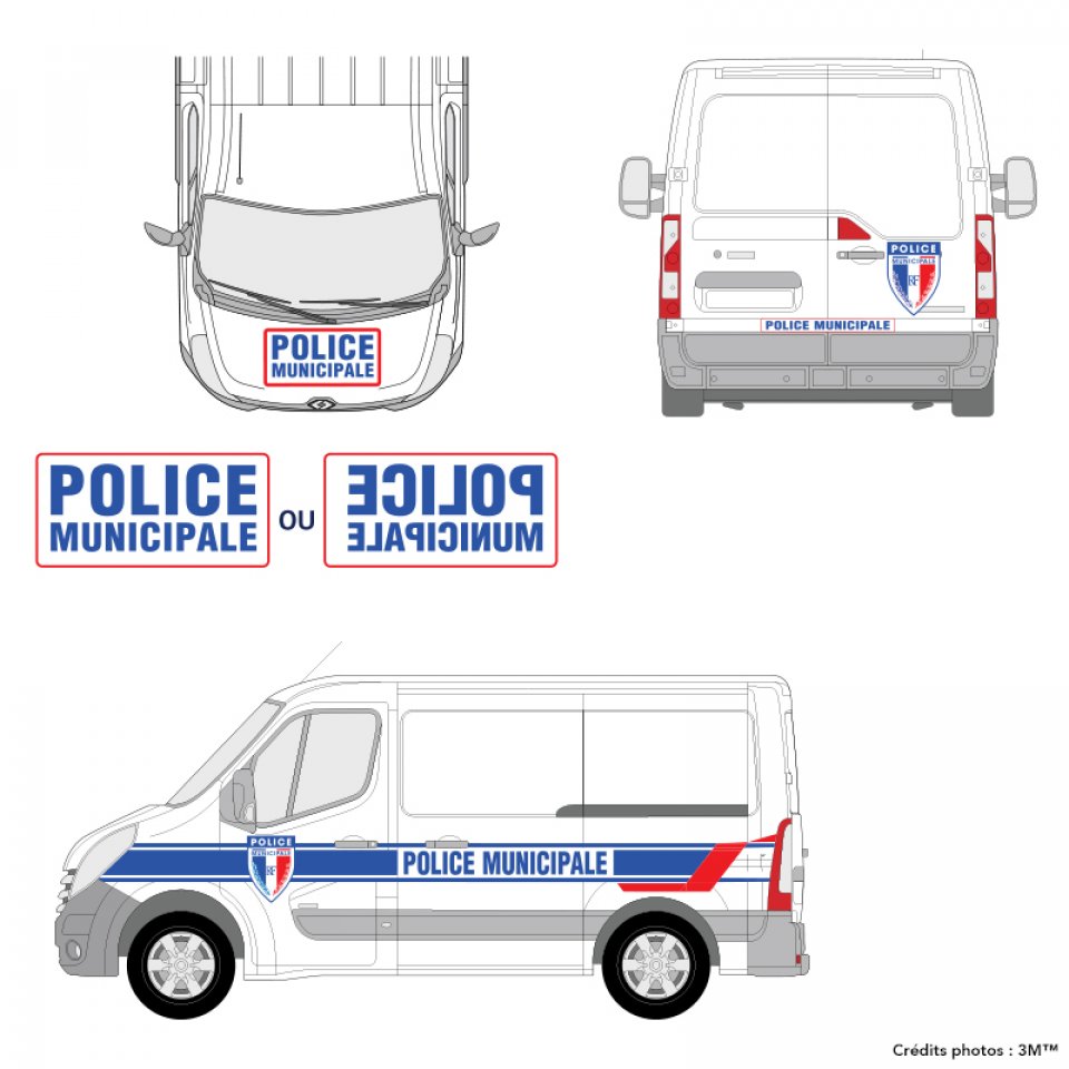 Kit Police Municipale - Véhicule Utilitaire (3M)