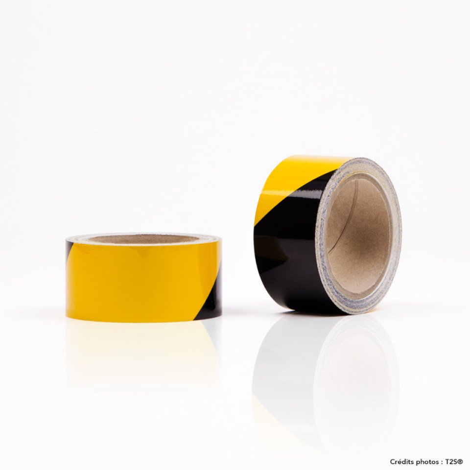 Kit de 2 rouleaux - Noir/Jaune - Signalisation industrielle - Zebraflex®