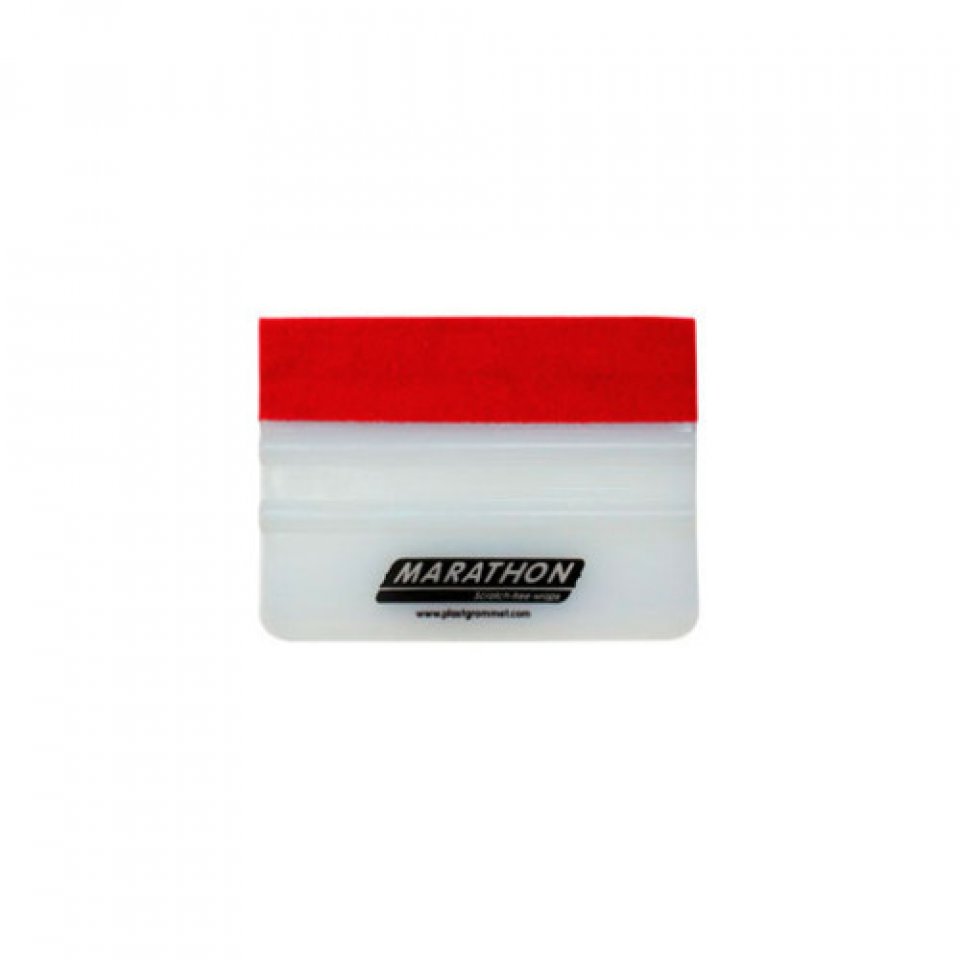 Raclette Souple Blanche avec Bord Microfibre (PLASTGrommet�)