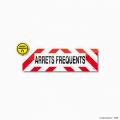 Bandeaux de signalisation - Rouge/Blanc - Classes A et B - Zebraflex® par T2S®