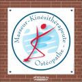 Plaque professionelle insigne Masseur-Kinésithérapeute et Ostéopathe (CNOMK)