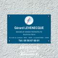 Plaque professionnelle Masseur-Kinésithérapeute - Plexi