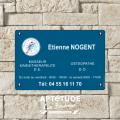 Plaque professionnelle Masseur-Kin&eacute;sith&eacute;rapeute Ost&eacute;o - Dilite&reg;