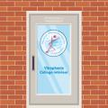Sticker autocollant insigne Masseur Kinésithérapeute et Ostéopathe (CNOMK)