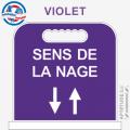 Panneau de piscine "Sens de la nage"
