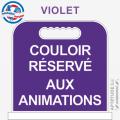 Panneau de piscine "Couloir réservé aux animations"