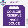 Panneau de piscine "Couloir réservé Nage douce"