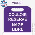Panneau de piscine "Couloir réservé Nage libre"