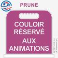 Panneau de piscine "Couloir réservé aux animations"