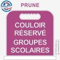 Panneau de piscine "Couloir réservé Groupes scolaires"