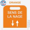 Panneau de piscine "Sens de la nage"