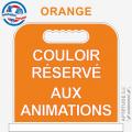 Panneau de piscine "Couloir réservé aux animations"