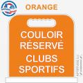 Panneau de piscine "Couloir réservé Clubs sportifs"