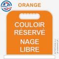 Panneau de piscine "Couloir réservé Nage libre"