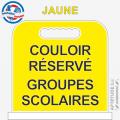 Panneau de piscine "Couloir réservé Groupes scolaires"