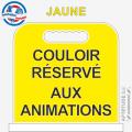 Panneau de piscine "Couloir réservé aux animations"
