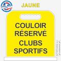 Panneau de piscine "Couloir réservé Clubs sportifs"