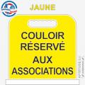 Panneau de piscine "Couloir réservé aux associations"