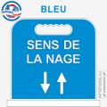 Panneau de piscine "Sens de la nage"