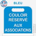 Panneau de piscine "Couloir réservé aux associations"