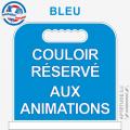 Panneau de piscine "Couloir réservé aux animations"