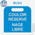Panneau de piscine "Couloir réservé Nage libre"