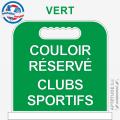 Panneau de piscine "Couloir réservé Clubs sportifs"