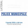 Sérigraphie Police Municipale - Bande PM latérale - VL