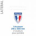 Sérigraphie Police Municipale - Ecusson Portière - VL