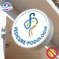 Enseigne P&eacute;dicure-Podologue - Double face