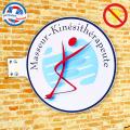 Enseigne Masseur-Kin&eacute;sith&eacute;rapeute - Dibond&reg; - Double face