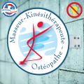 Enseigne Masseur-Kin&eacute;sith&eacute;rapeute Ost&eacute;o - Dibond&reg; - Double face