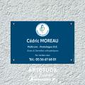 Plaque professionnelle Pédicure-Podologue - Plexi