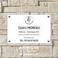 Plaque professionnelle P&eacute;dicure-Podologue - Dilite&reg;