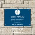 Plaque professionnelle P&eacute;dicure-Podologue - Dilite&reg;